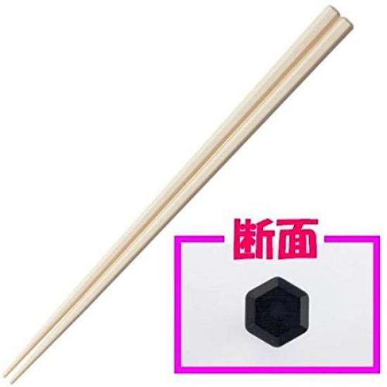 Daikoku Kogyo SPS Reusable Commercial Pack of 10 Chopsticks, Hexagonal, 23cm, Beige, Use, 3771187,