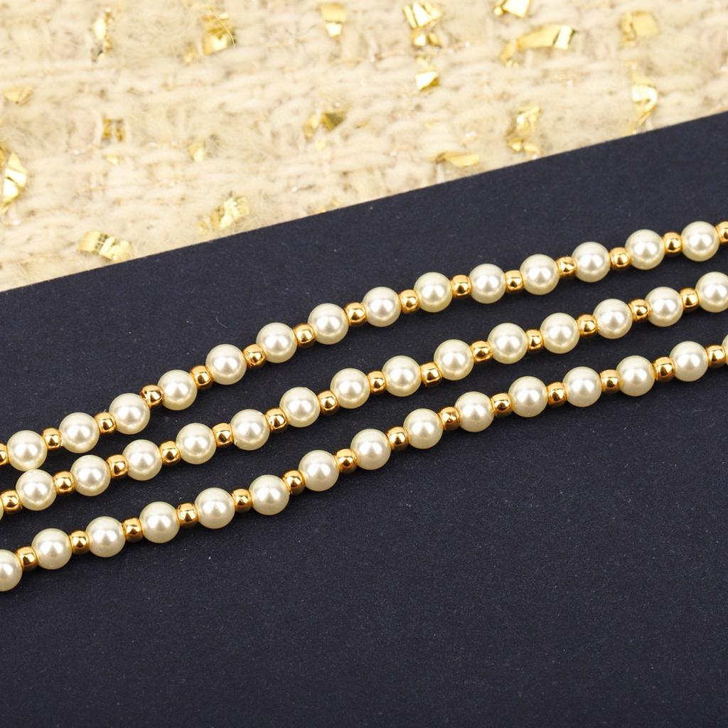 Latest Hot Brand Vintage Women's Necklaces Luxury Jewelry For Women Design Pendant Lady Party Three Layers Pearls Choker