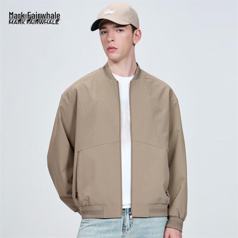 

Mark Fairwhale Men s Printed Baseball Collar Jacket S