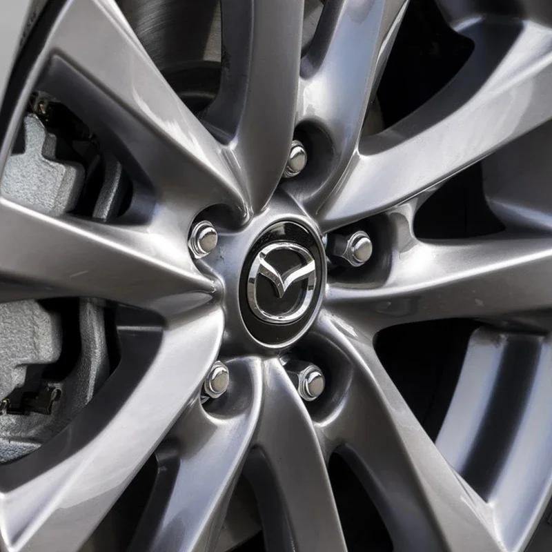 4PCS 56mm Wheel Center Cap Logo Hub Cover Badge Emblem For Mazda 6 3 CX5 2 CX7 Demio Atenza Axela MX30 CX30 CX3 CX9 MX5 RX8 RX7
