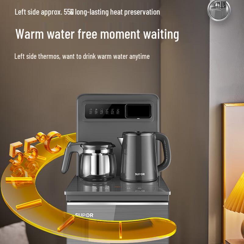 Supor ZMD Smart Glass Tea Kettle with Temperature Control CN Plug (adapter Included)