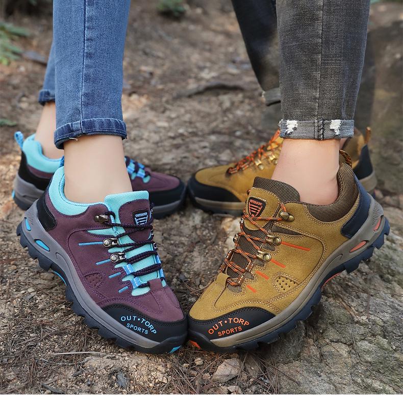 Non-Slip Outdoor Hiking Shoes - Autumn/Winter Collection, Plus Size, Unisex Sneakers for Couples