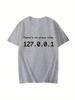 Unisexs Vintage Funny Letter There Is No Place Like 127001 Computer Comedy Print T Shirt Summer Oversize Tee Unisex Streetwear