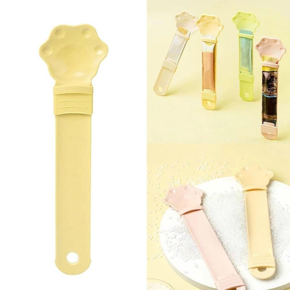 

Ложка для кормления кошек пищевого класса, экономящая труд, совок для корма домашних животных, многофункциональная кормушка для кошек и собак