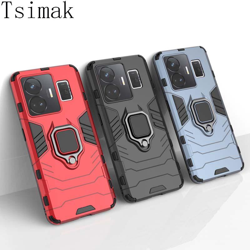 

Противоударный чехол для Realme GT Neo 5 6 SE Ring Holder Armor Back Coque для OPPO Realme GT 2 Pro Neo 3 2T 3T 6T 5G Phone Cover Realme GT