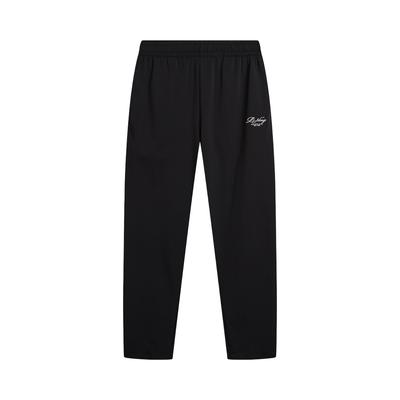 Li Ning Sports Lifestyle Series Brand Logo Embroidered Letter Woven Casual Pants Women Pants AKLW240-1