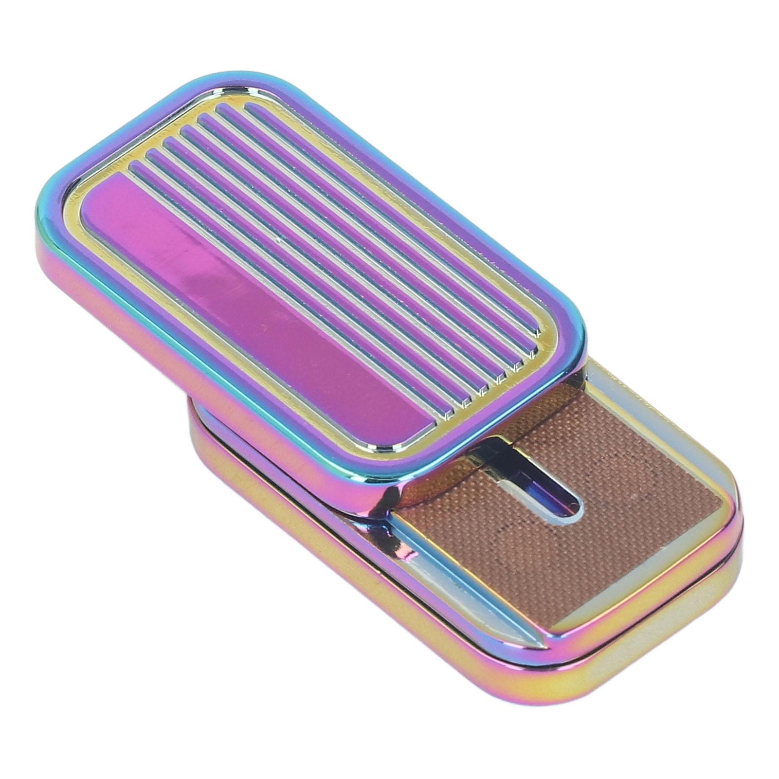 Magnetic Slider Stress Relief 3 Layers Metal Anxiety Push Card Slider for   ADHD
