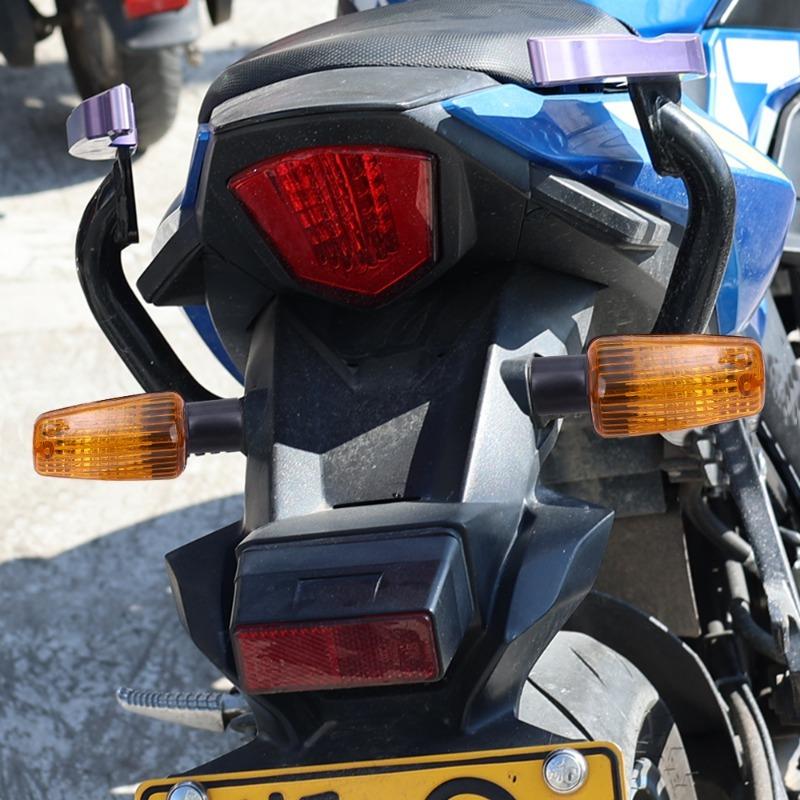 DC 12V Motorcycle Turn Signal Light Motorcycle Replacement Accessories Amber Blinker Indicator Light for 10mm Motorcycle Screw