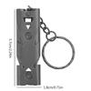 Stainless Whistle Outdoor Emergency Survival Whistles Gear Double Pipe Whistle