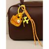 Ins wind wool felt mini bag cute balloon dog braided rope bag pendant versatile keychain car hanging
