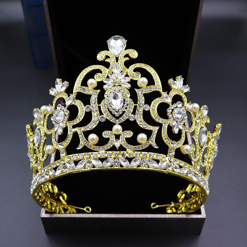 

Tuanming европейские и американские аксессуары для волос Crystal Crown для конкурсов красоты и свадебных головных уборов