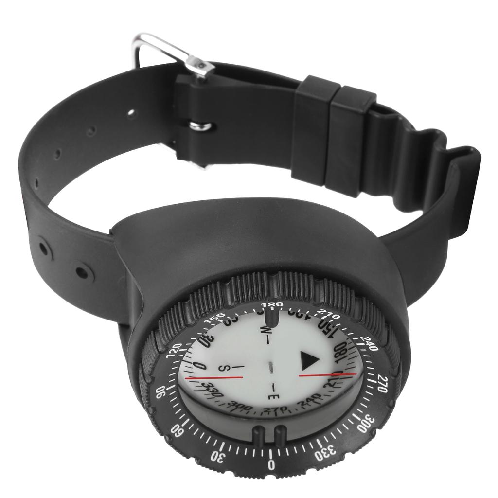 Strong Magnet 50M Wrist Compass Waterproof Navigator Compass Underwater Luminous for Swimming