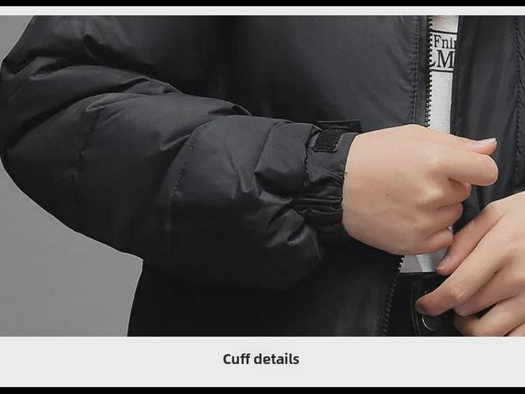 Winter Unisex Hooded Long Over-the-Knee Down Jacket - Thick Warmth with Versatile Style