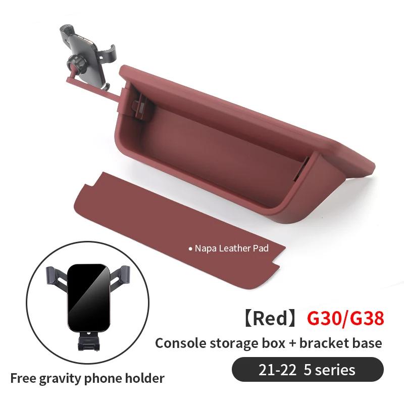 2025 Hot For BMW 5 Series G30 G38 Car Dashboard Console Storage Box Stowing Tidying Auto Dash Organizer Glasses Phone Holder Acc