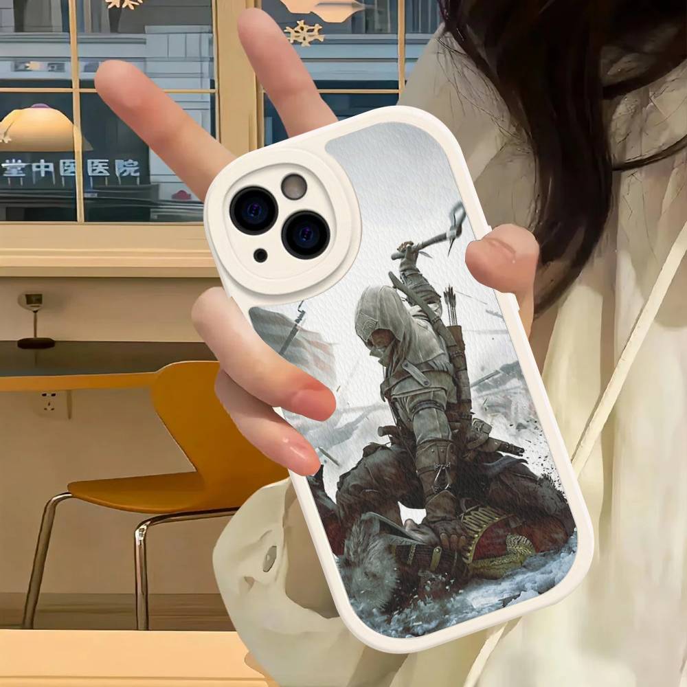 Funny A-Assassins Game C-Creed Phone Case Hard Leather For IPhone 14 13 16 Mini 15 14 11 12 Pro Max Plus Fundas