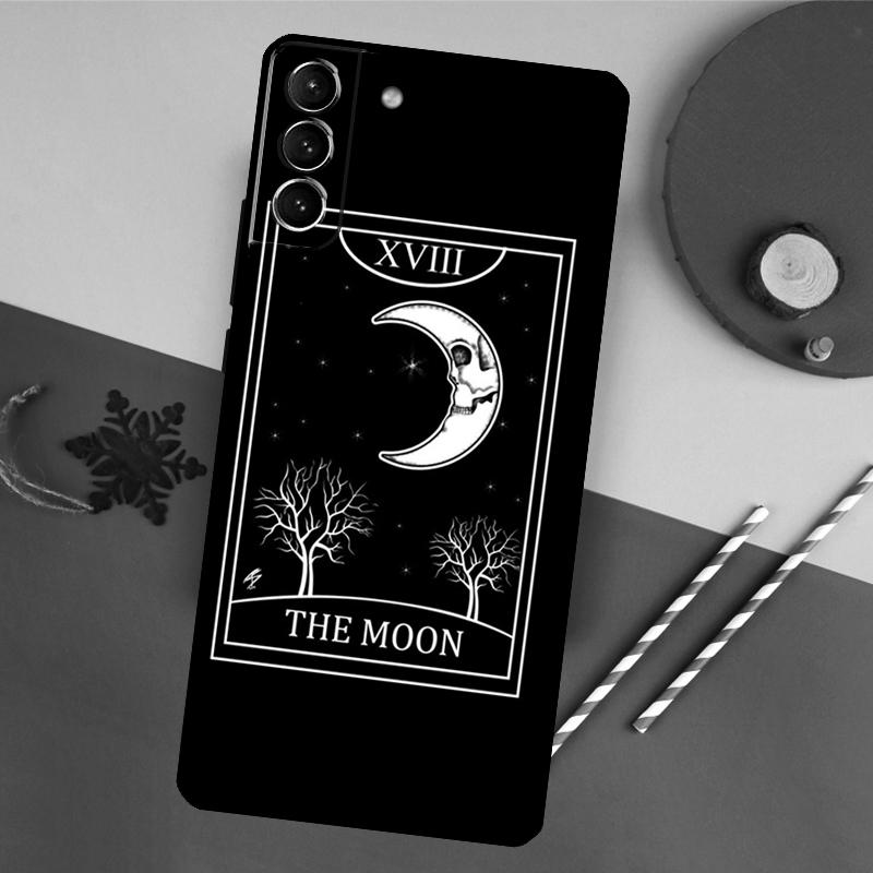 Tarot Moon Phone Case For Samsung Galaxy S25 S26 Ultra S20 S21 S22 S23 S24 Plus S10 S25 FE Back Cover