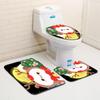Christmas Bathroom Floor Mat Toilet Three-Piece Set