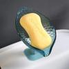 1pcs Drain Soap Holder Leaf Shape Soap Box Suction Cup Tray Drying Rack for Shower Sponge Container Kitchen Bathroom Accessories