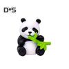 8Pcs/Set Bamboo Panda Figurine PVC Sitting Lying Lucky Panda Statue Sculpture Mini Animal Model Home Office Desktop Decoration Ornament