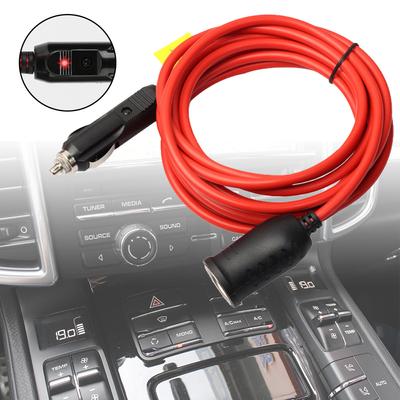 Cavo di Prolunga Accendisigari Auto Accessori per Accendisigari Auto Cavo Caricabatteria Auto con Fusibile 15A Spina Presa Femmina 12V 24V