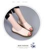 Genuine Leather Women's Korean Style Slip-On Shoes for Students, Expectant Mothers, and Mothers