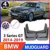 Tire Fender Mud Flap for BMW 3 Series Gran Turismo GT 2014~ 2015 F34 Car Mudflaps Splash Guards Car Accessories Stickers
