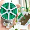 1 Roll Multifunctional Plastic Steel Twist Tie Sturdy Reusable Garden Flower Plant Support Strap Tie