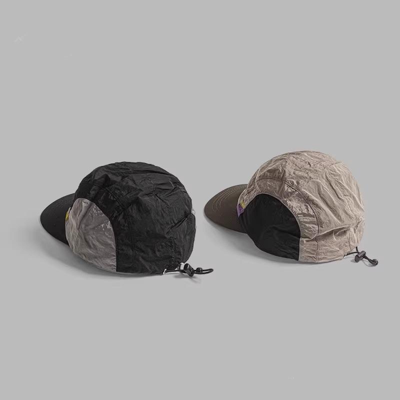 Sunscreen sunshade retro function wind flat brim baseball cap outdoor hiking color matching parent-child baseball cap