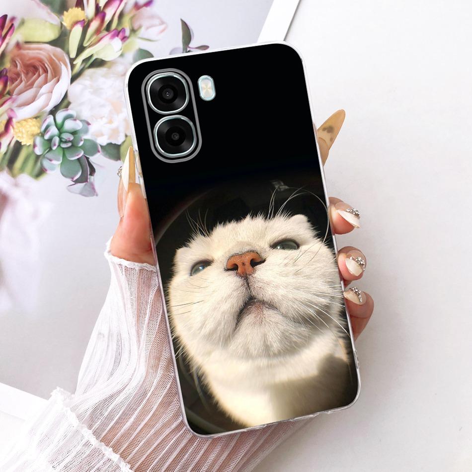 For OPPO A6X A6 A6T Pro 4G 5G Cute Flower Butterfly Cat Painted Case For Oppo A6 A6x A6T Pro 4G Soft Silicone TPU Phone Cases