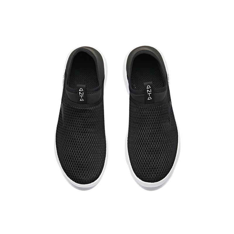 Anta Cushioning, Breathable, Lightweight Low top Training Shoes Men's Black White Sneakers 91928605-1