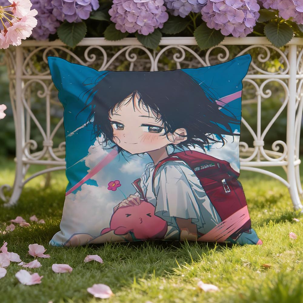 Cute Anime T-Takopi's Original Sin Cushion Cover Home & Car Dual-Scene Pillow Cover: Reversible for Premium Comfort