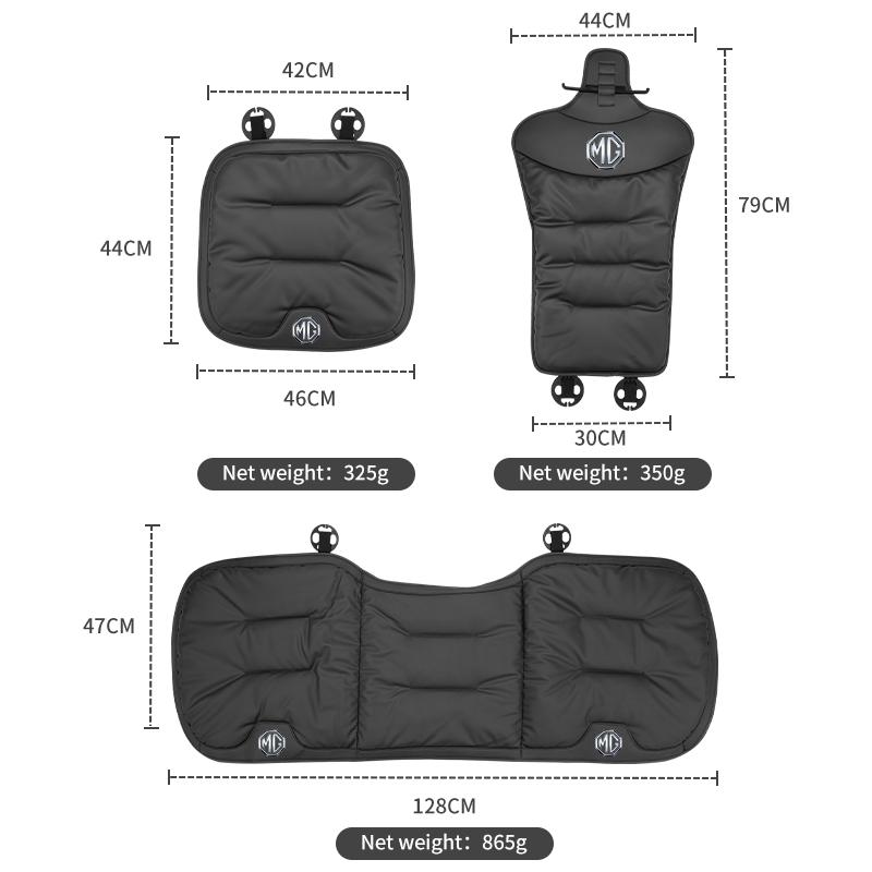 Car Seat Velvet Cushion Leather Backrest Seat Cover Accessories For Morris Garages MG 3 5 6 7 HS ZS GS Hector TF GT ZR RX5 RX8