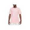 Nike Logo Print Crew Neck Short Sleeve T-Shirt Men Tops Pink AR4999-686