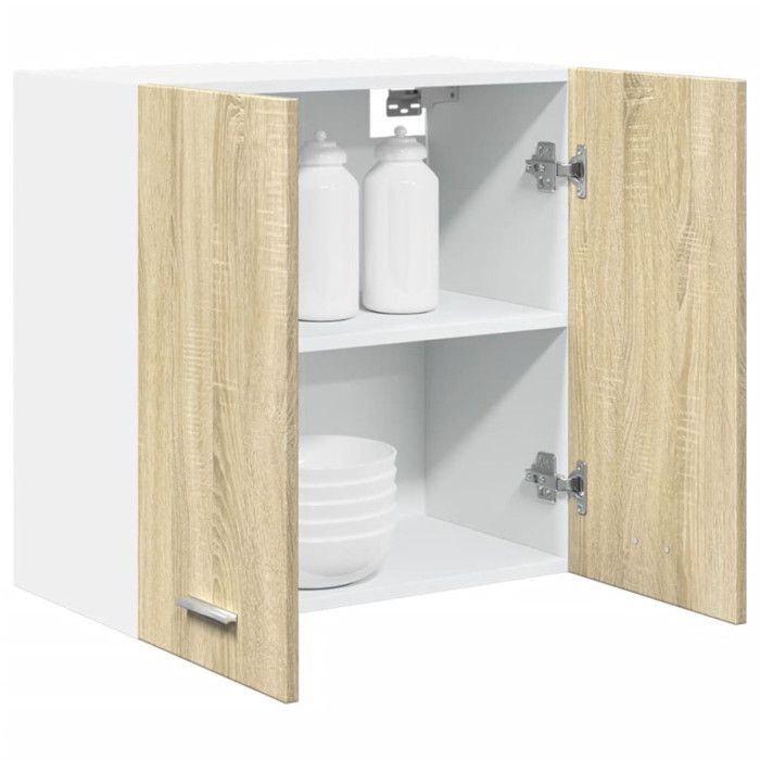 VidaXL Wall-mounted Cabinet "Lyon" Sonoma Oak 60 X 31 X 60 Cm Engineered Wood 849620