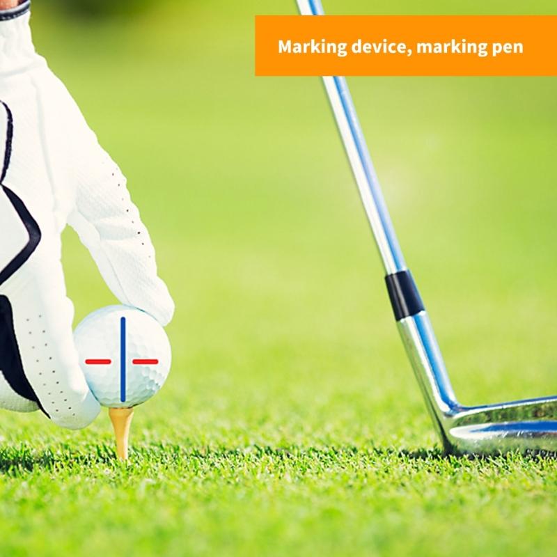 Golf Ball Putting Alignment Marking Tool Golf Ball Line Marker With 3 Pens Outdoor Sport Tool Gift for Golfer Enduring