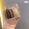6-Pack Frosted Elastic Hair Rings - Durable, Simple Ponytail Bands for Women