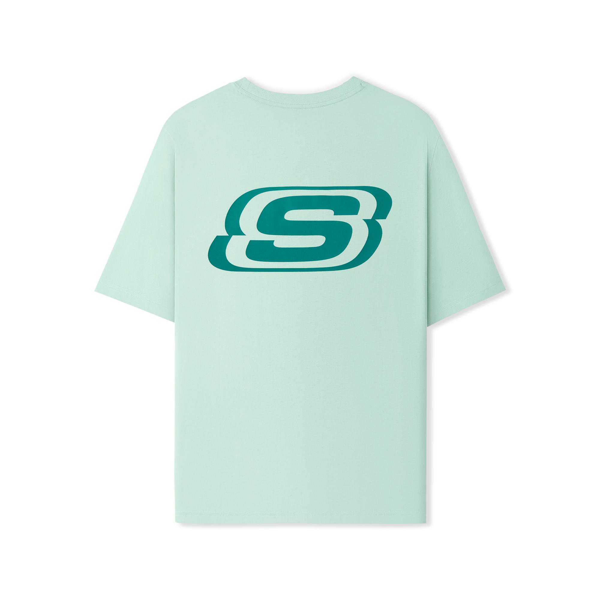 Skechers Casual Fashion Comfortable Letter Basic Logo Printed Round Neck Short Sleeve T-Shirt Unisex tops L225U197-06BE S