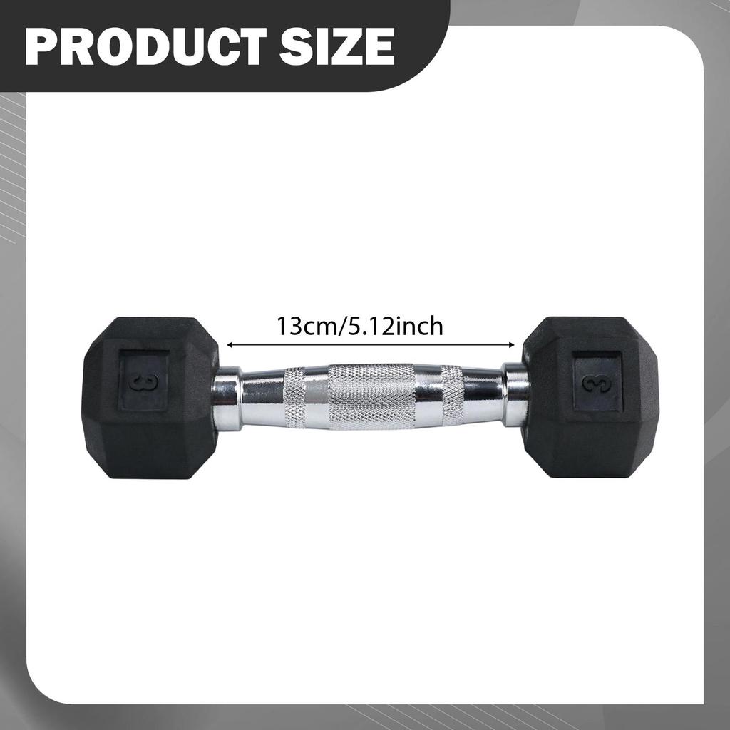 Fitness Dumbbell Hand Weight Training Barbell Octagonal Non-Slip Surface Ergonomic Handle Full Body