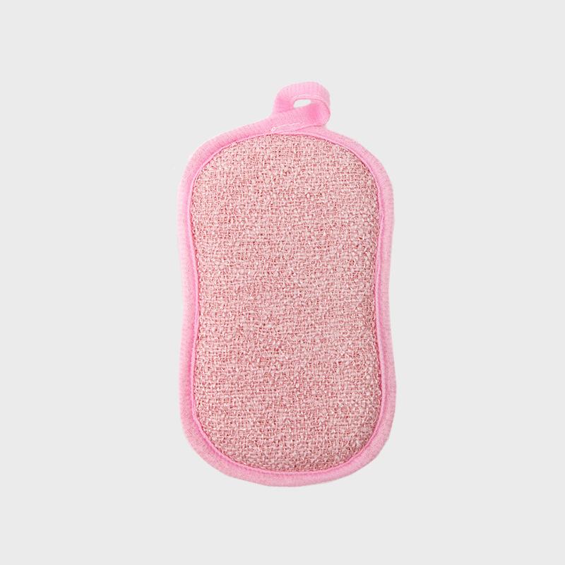 4pcs Double-sided Bamboo Fiber Dishwashing Sponge Scrubbing Dishwashing Pot Artifact Hotel Kitchen Cleaning Supplies Scouring Cloth Magic Wipe