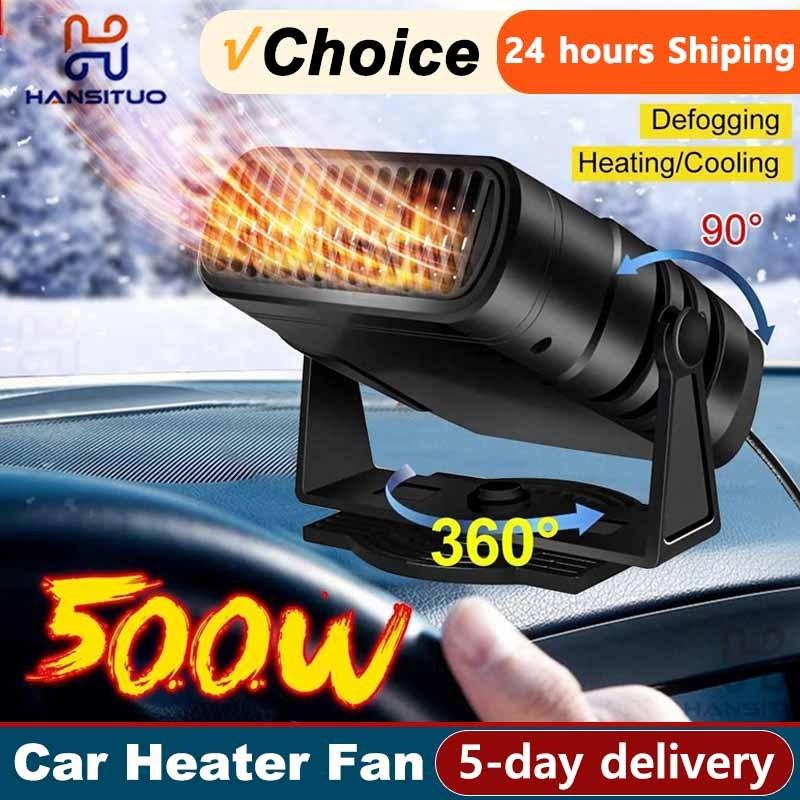 200W Car Heater 12V/24V Portable Car Heater Fan 2 IN 1 Electric Cooling Heating Auto Windshield Defroster Car Anti-Fog Heater
