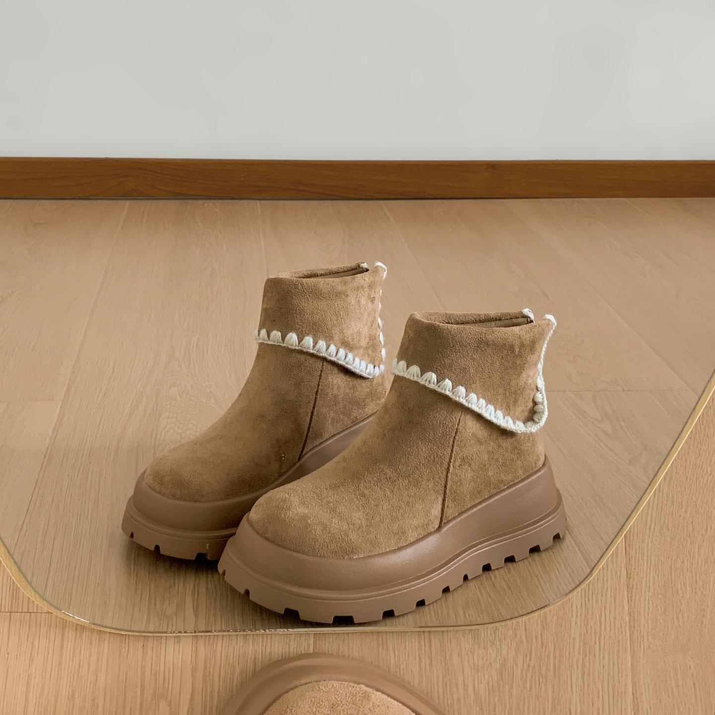 

Retro brown British style platform Martin boots women s 2025 new autumn skirt with thin and heightened snow boots 42 хаки