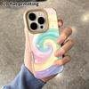 Phone Case: 2D flat lambskin suitable for iPhone 18 17 16 15 14 13Pro protective case, swirl candy heart, Christmas and Halloween gifts