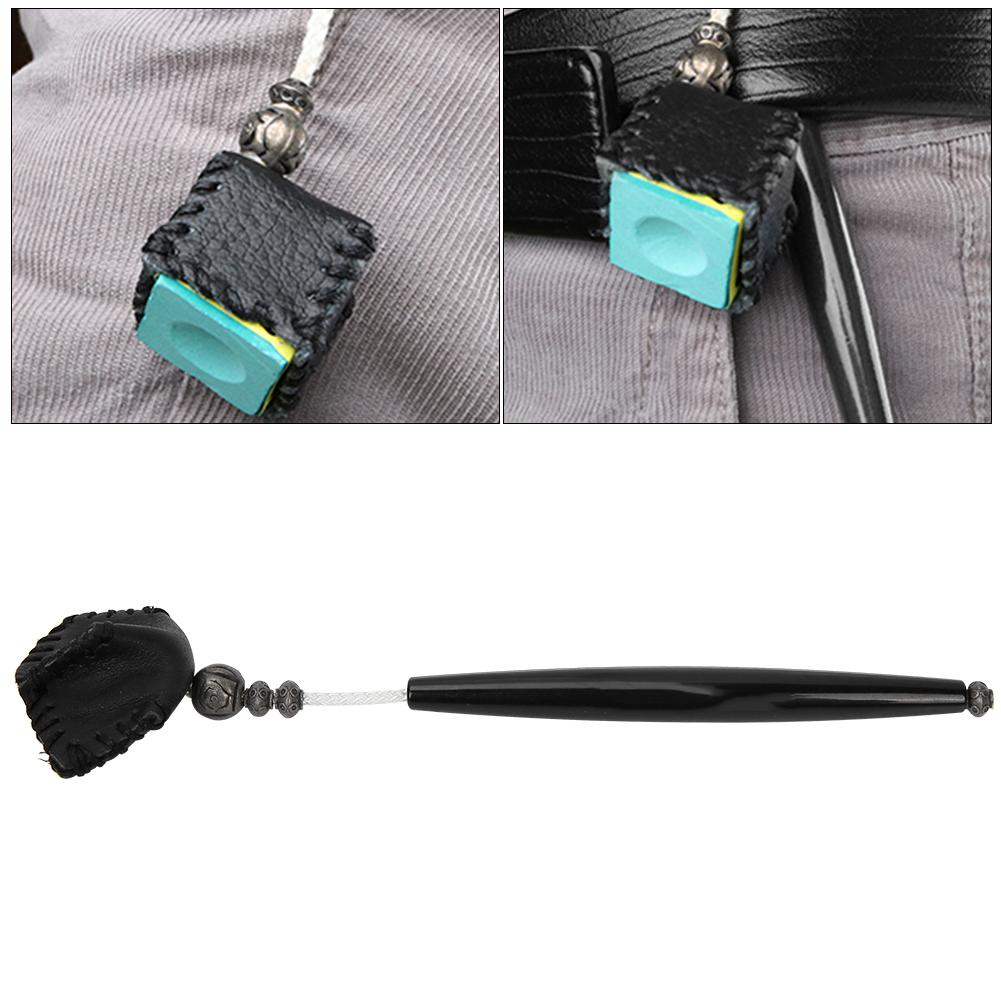 Snooker Billiard Pool Chalk Holder Pricker Cue Table Accessory (black)