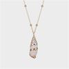 Conch Pendant Necklace for Women  Female Cowrie Summer Party Gift Zircon