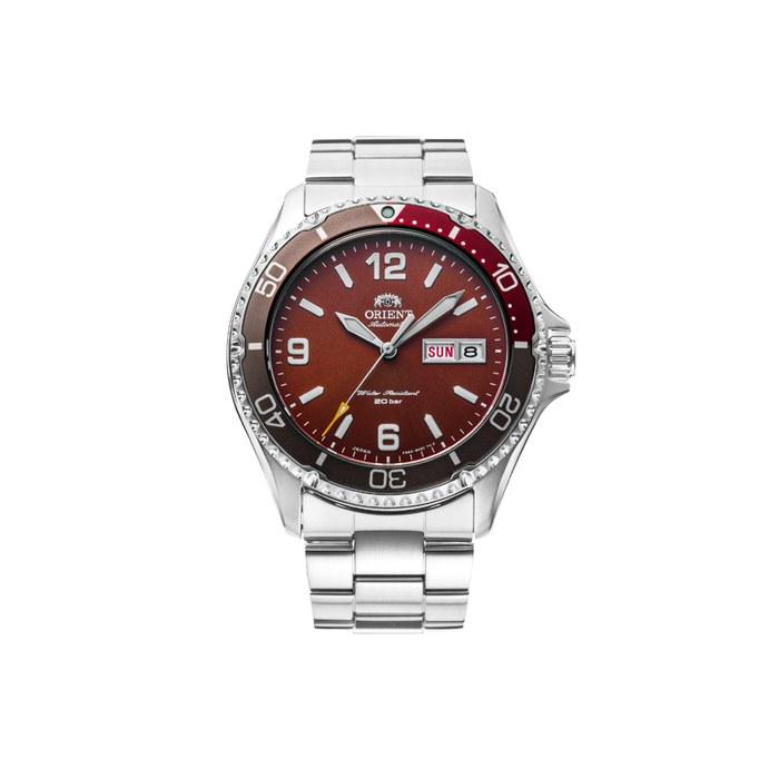 Orient Mako 3" Made in Japan Automatic/Hand-Wind 200m Diver Watch, Matte Red.