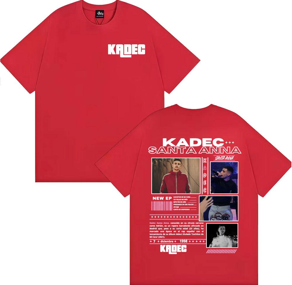 

Rapper Kadec Santa Anna Tour 2025 Graphic T Shirts Unisex WOMEN Vintage Hip Hop Fashion Tshirt High Quality Comfort ONeck T Shirt S