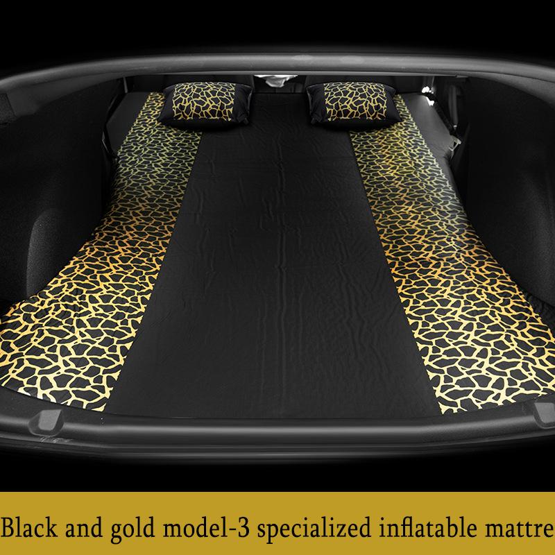 Outdoor Camping Inflatable Special Suede Fabric Car Travel Bed For Tesla Model 3 Model Y 2017-2025 Inflatable Air Mattress
