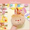 Jinnew Cream Bear Plush Keychain With Cute Design For Gifts And Collectors