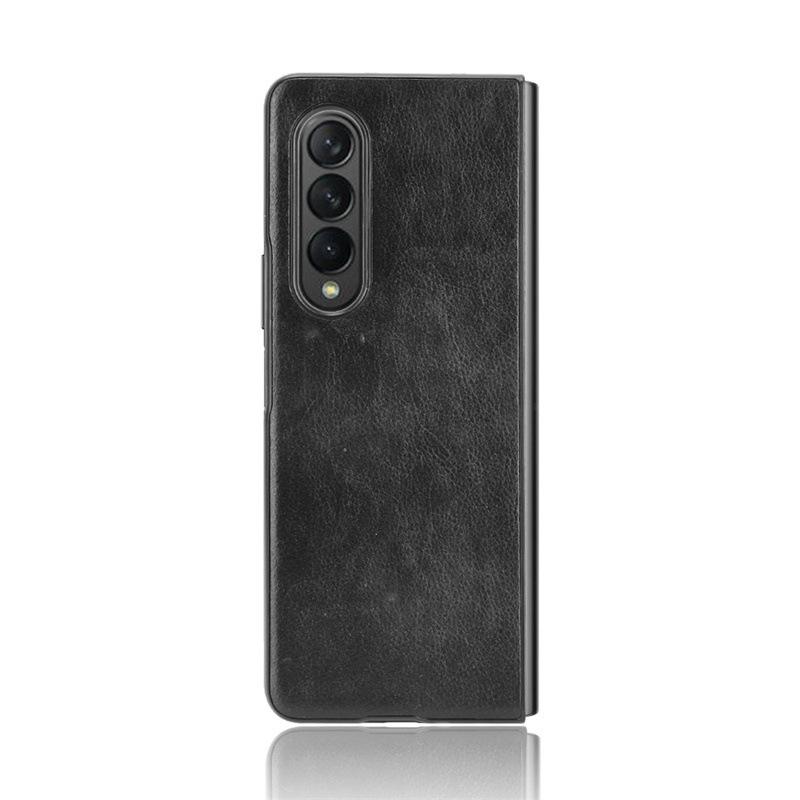 Suitable for Samsung Galaxy Z Fold4 5G Phone Case, Lychee Leather Pattern Protective Cover, Hard Shell Zfold 4th Generation Case