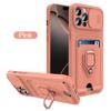 iPhone16Pro Max Case Car Magnetic Holder Sliding Lens Protection Cover For iPhone 16 Pro Max 16Pro TPU Card Slot Bumper Coques
